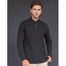 Long Sleeved Cotton Piqué Polo Shirt