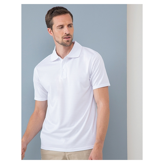 Coolplus® Textured Stripe Polo Shirt