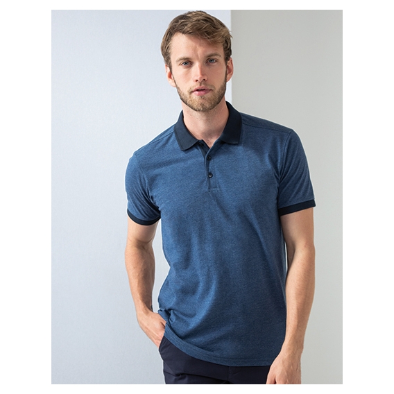 Contrast Tri Blend Polo Shirt