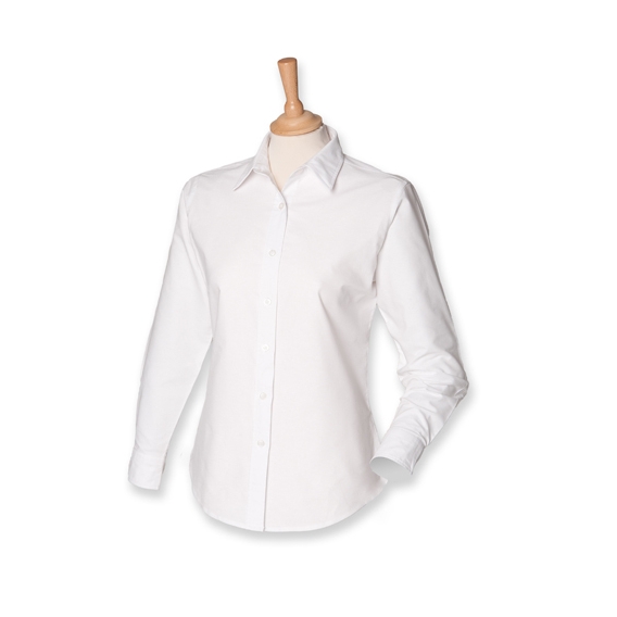 Ladies` Classic Long Sleeved Oxford Shirt
