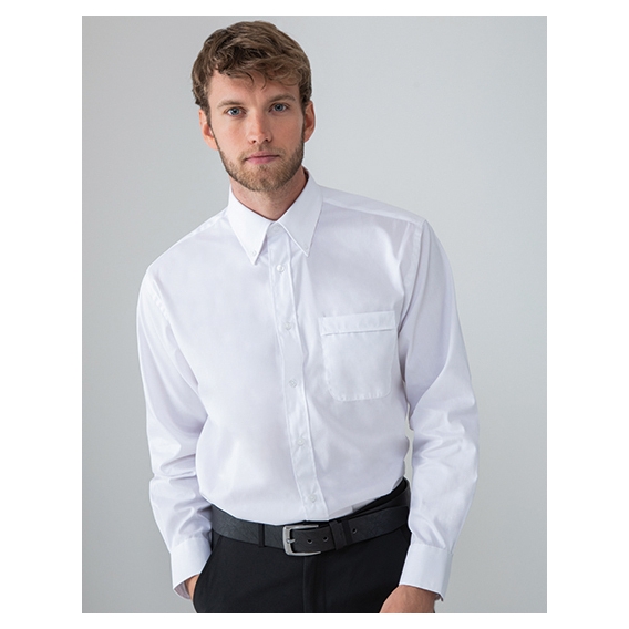 Men`s Long Sleeved Pinpoint Oxford Shirt