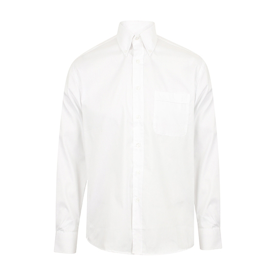 Men`s Long Sleeved Pinpoint Oxford Shirt