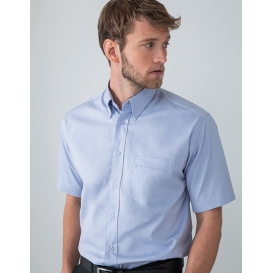 Men`s Short Sleeved Pinpoint Oxford Shirt