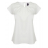 Ladies` Pleat Front Short Sleeve Blouse