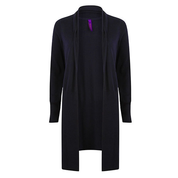 Ladies` Longline Open Cardigan