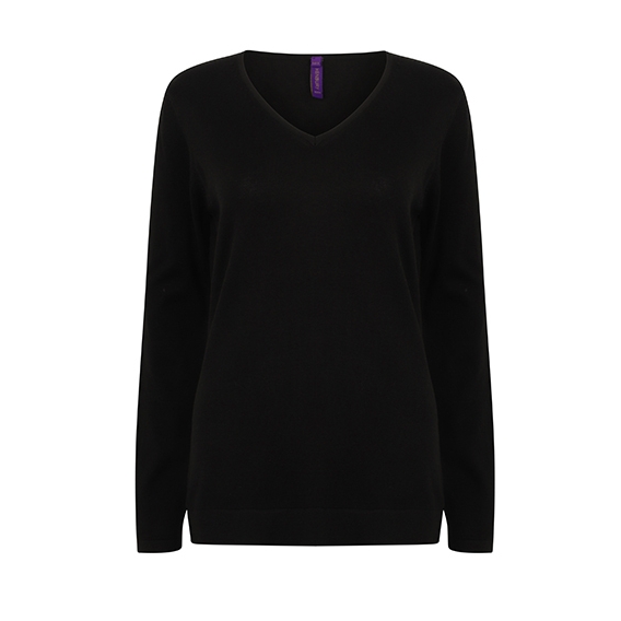 Ladies` Lightweight V Neck Jumper