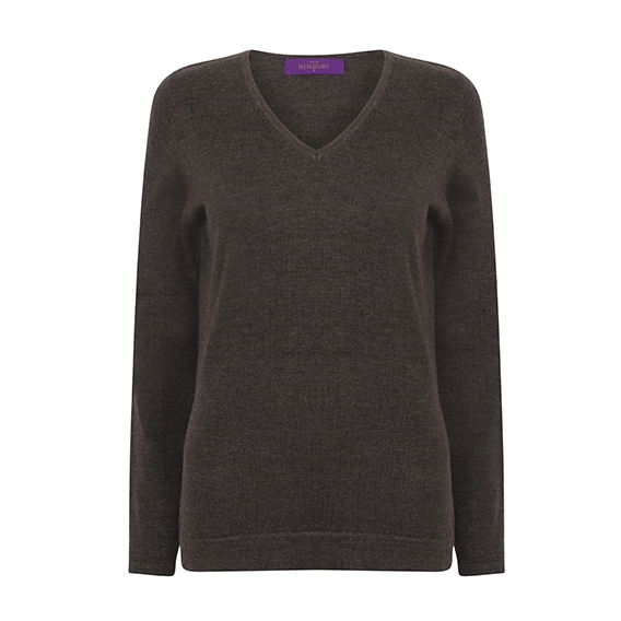 Ladies` Lightweight V Neck Jumper