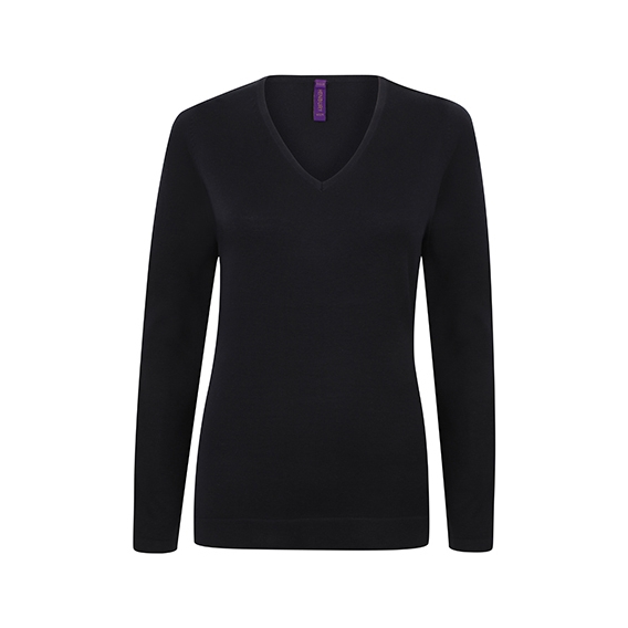 Ladies` Lightweight V Neck Jumper