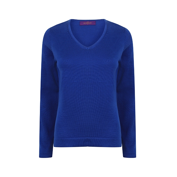 Ladies` Lightweight V Neck Jumper