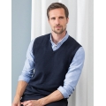 Men `Lightweight Sleeveless V-Neck Jumper