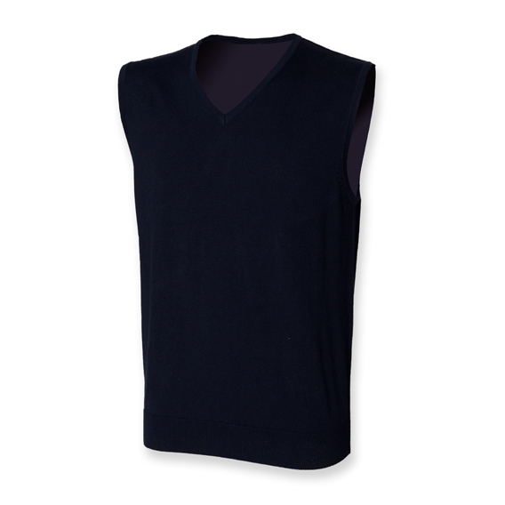Men`s Lightweight Sleeveless V-Neck Jumper