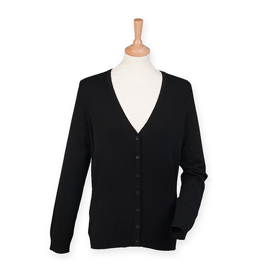 Ladies` Lightweight V-Neck Short Cardigan