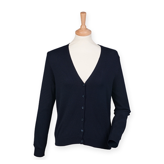 Ladies` Lightweight V-Neck Short Cardigan