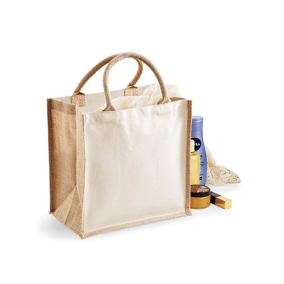 Printers Midi Jute Bag