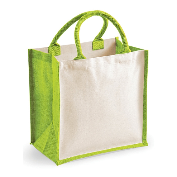 Printers Midi Jute Bag