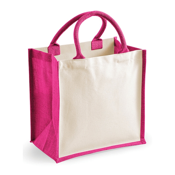 Printers Midi Jute Bag