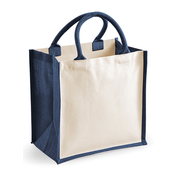 Printers Midi Jute Bag