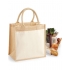 Cotton Pocket Jute Midi Bag