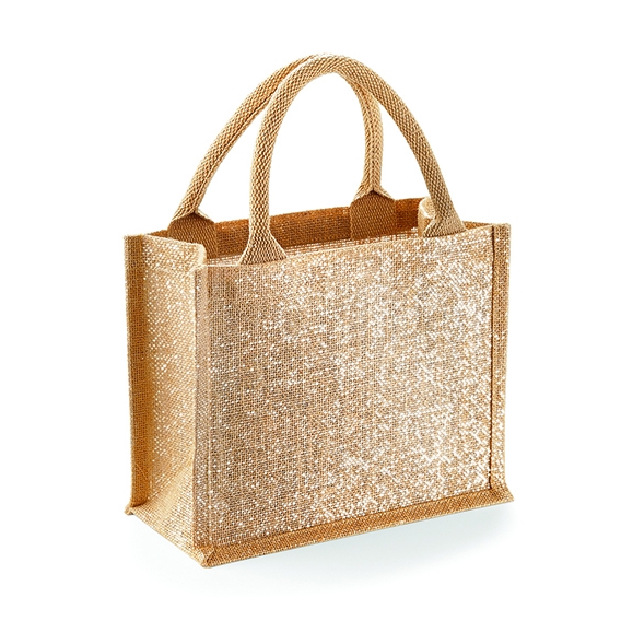 Shimmer Jute Mini Gift Bag