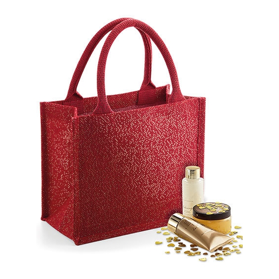 Shimmer Jute Mini Gift Bag