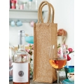Shimmer Jute Bottle Bag