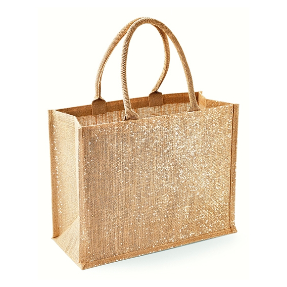 Shimmer Jute Shopper