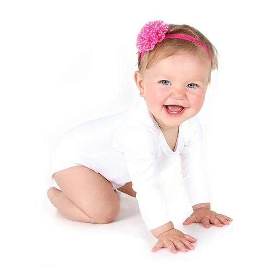 Long Sleeve Baby Bodysuit Polyester