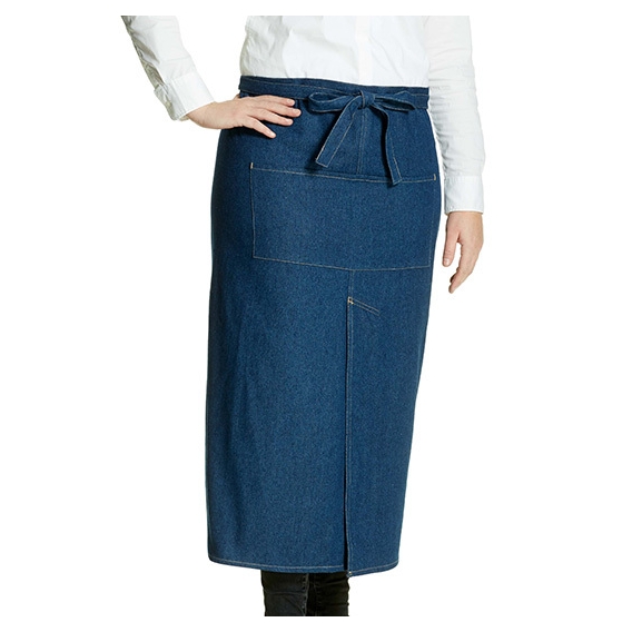Jeans Bistro Apron with Split