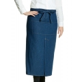 Jeans Bistro Apron with Split
