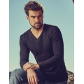 Men 'V-Neck T-Shirt Longsleeve
