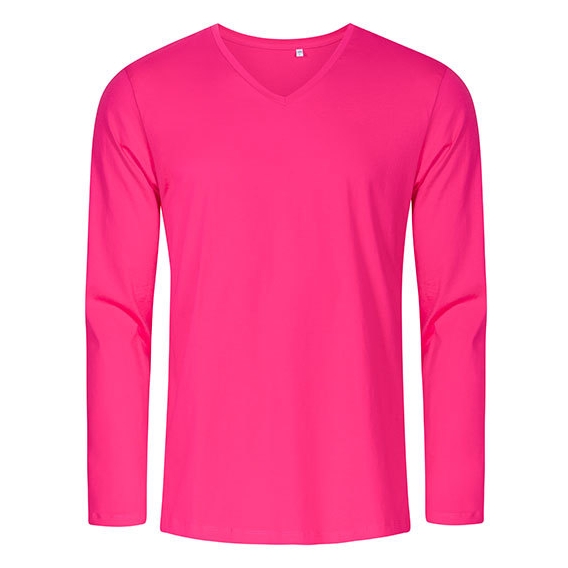 Men´s V-Neck T-Shirt Longsleeve