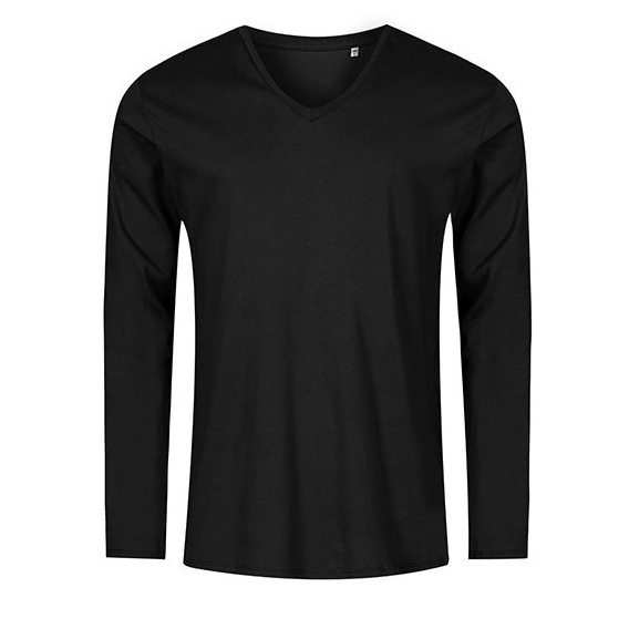 Men´s V-Neck T-Shirt Longsleeve
