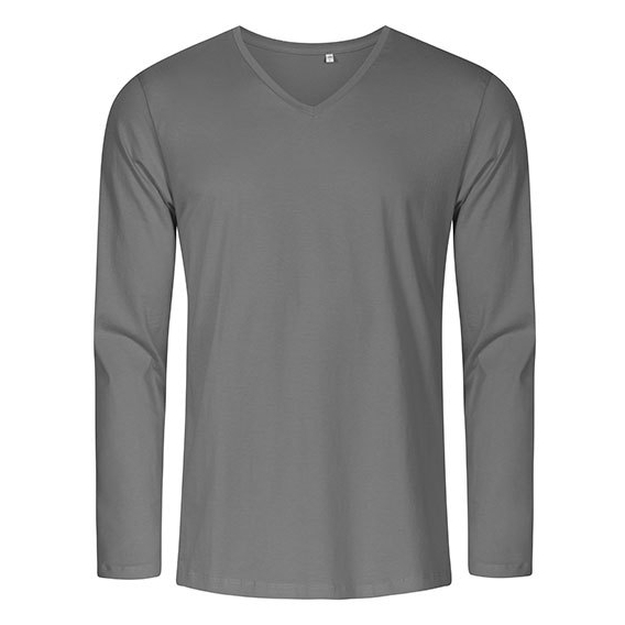 Men´s V-Neck T-Shirt Longsleeve