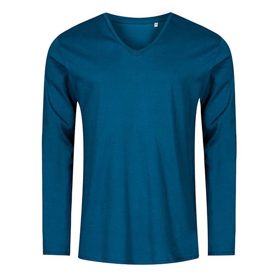 Men´s V-Neck T-Shirt Longsleeve