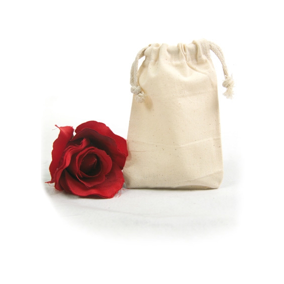 Bag with two cords to pull, small, 10 x 14 cm