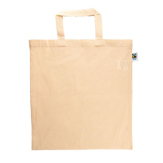 Cotton Bag, Fairtrade-Cotton, short handles