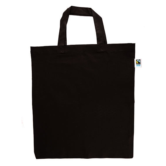 Cotton Bag, Fairtrade-Cotton, short handles