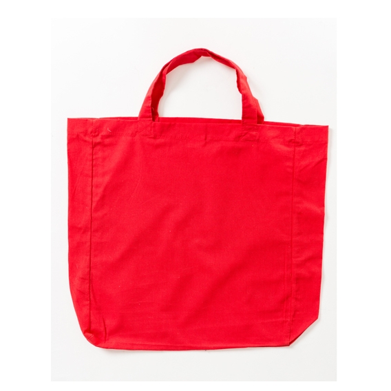 Cotton bag with sidefold