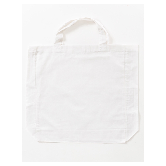 Cotton bag with sidefold