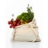 Cotton bag with sidefold, long handles