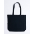 Cotton bag with sidefold, long handles
