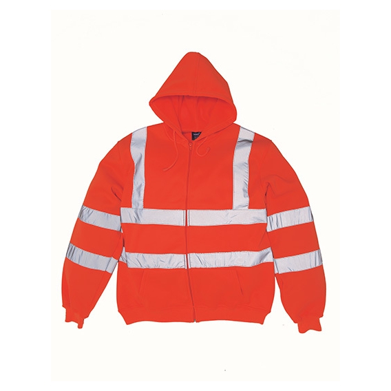 Hi Vis Zip Hoodie