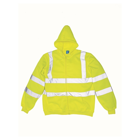 Hi Vis Zip Hoodie
