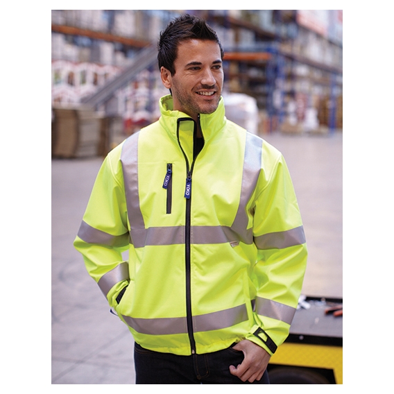 High Visibility 2 Bands & Braces Softshell Jacket