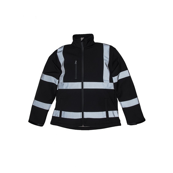 High Visibility 2 Bands & Braces Softshell Jacket