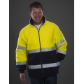 High Visibility 2 Bands 2-Tone Fleece Jacket