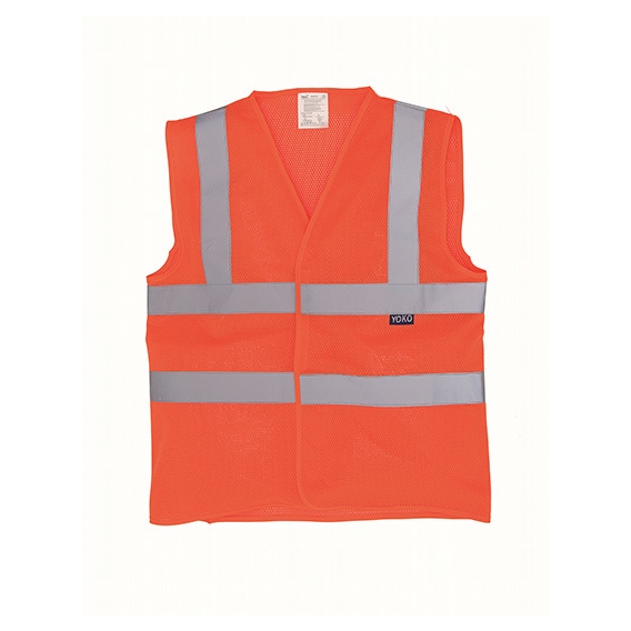 Hi Vis Top Cool Recycled Open Mesh Waistcoat