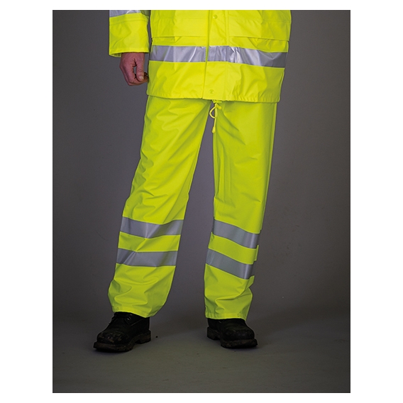 Hi-Vis Soft Flex Breathable Rain Trousers