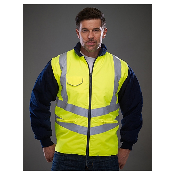 Hi-Vis Chevron Quilted Jacket