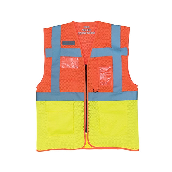 Hi Vis Top Cool Recycled Open Mesh Executive Waistcoat